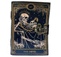 Book of Spells Leather Bound Journal  Grimoire Printed Diary Devil Notebook Spiral Gothic Notebook  for Men and Women (The Devil)