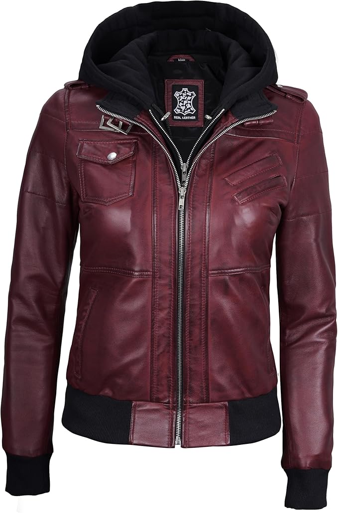 The Prastara fjackets Leather Jacket Women