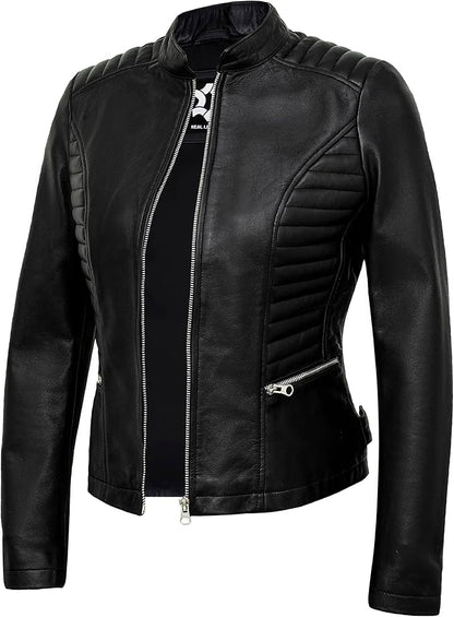 The Prastara Womens Leather Jacket