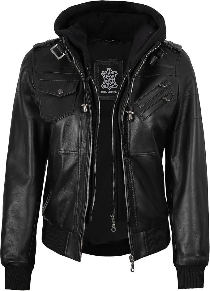 The Prastara fjackets Leather Jacket Women