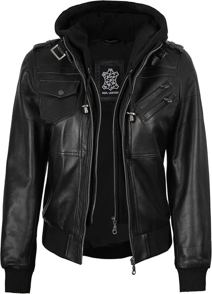 The Prastara fjackets Leather Jacket Women