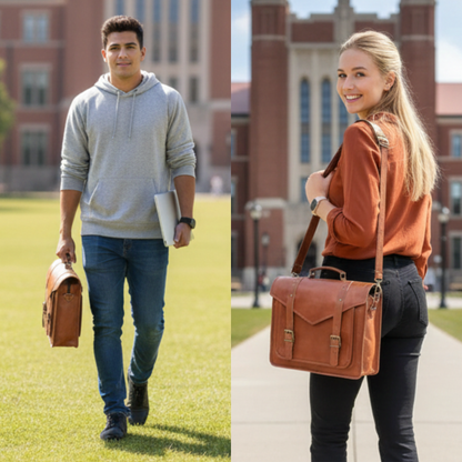 Leather Messenger Bag