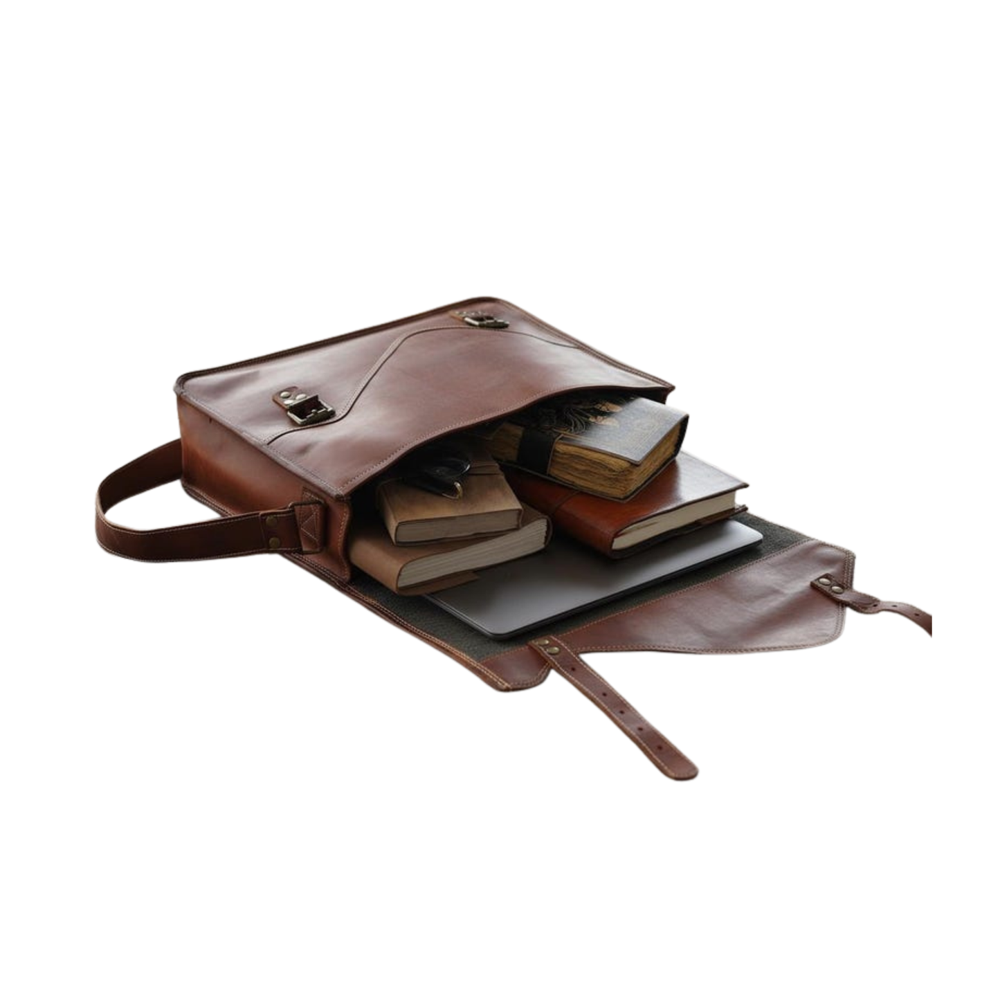 Leather Messenger Bag