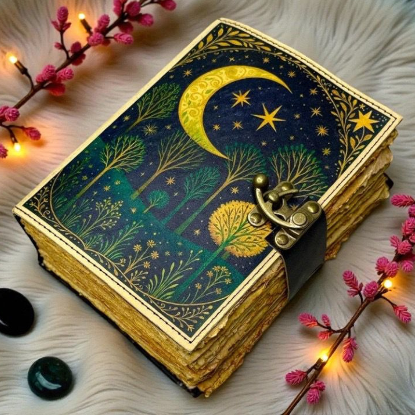 Prastara -Leather Bound Journal - 7"X5", 220 Pages - Vintage Blank Paper Diary for Writing, Drawing, Sketchbook, and Travel Notebook - Ideal for Women and Men (Copy) (Copy) (Copy) (Copy) (Copy)