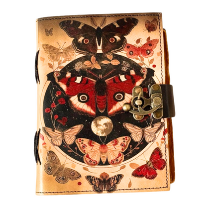 Prastara -Leather Bound Journal - , 7"X5", 600 Pages - Vintage Blank Paper Diary for Writing, Drawing, Sketchbook, and Travel Notebook - Ideal for Women and Men