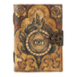 Prastara - Metal Lock third Eye UV Printed Design 7X5" Handcrafted Leather Journal/Diary 200 Pages | 100% Genuine Leather