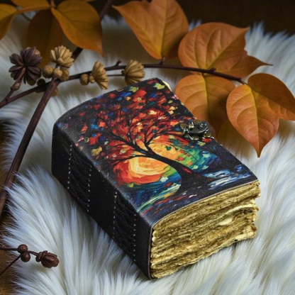 Prastara -Leather Bound Journal - , 7"X5", 600   Pages - Vintage Blank Paper Diary for Writing, Drawing, Sketchbook, and Travel Notebook - Ideal for Women and Men