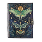 Blank Spell Book of Shadows Journal with Lock Clasp Vintage Handmade Leather Luna Moths and Morpho Butterfly Print Diary Prayer Pagan Witchcraft Supplies Wiccan Decor Notebook Daily (6x4) inch