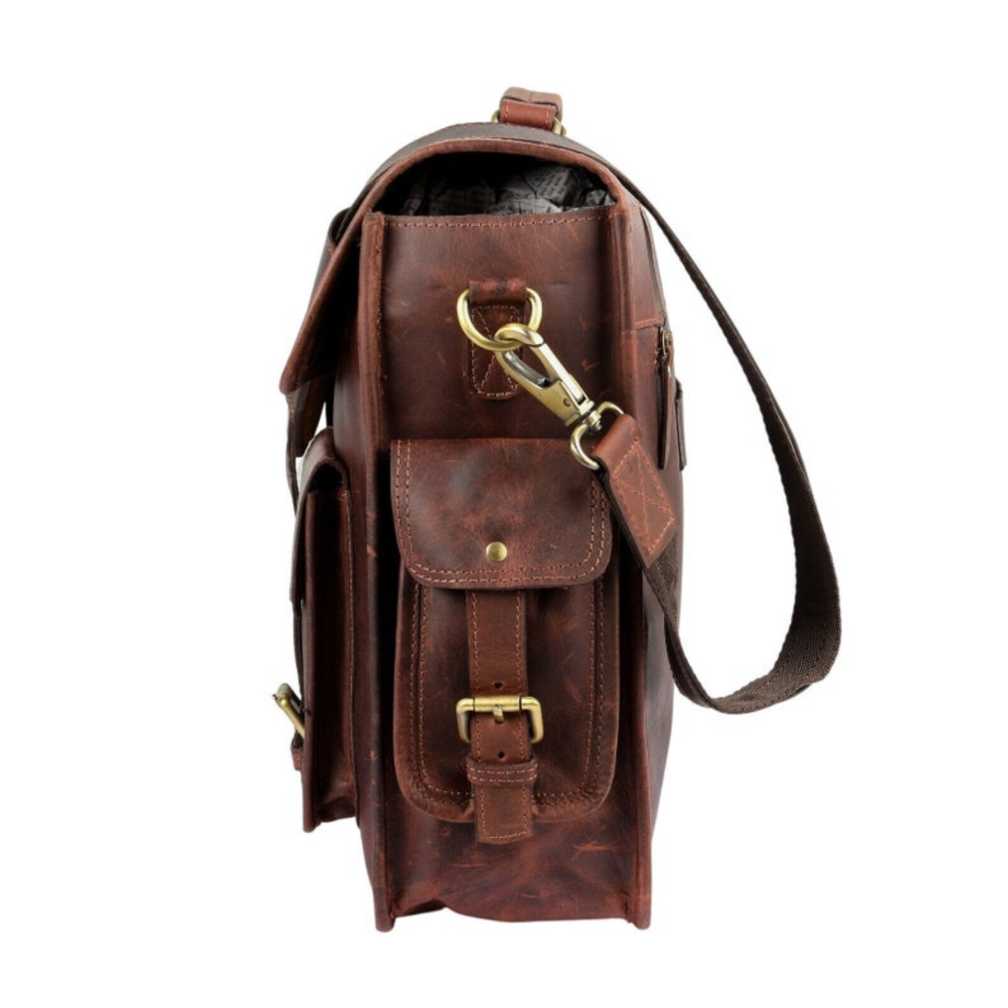 18 INCH Leather Briefcase Laptop Messenger bag best computer satchel Handmade Bags for men and women