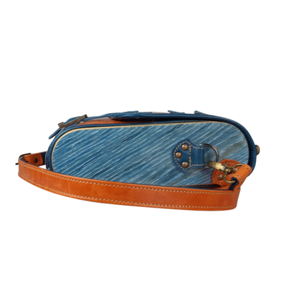 100% Natural Goat Leather Shoulder Bag Handmade Unisex