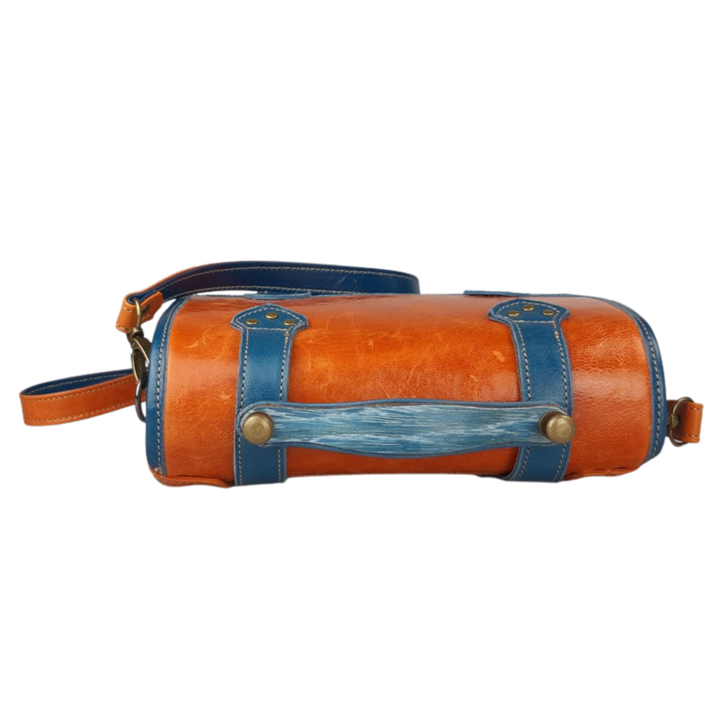 100% Natural Goat Leather Shoulder Bag Handmade Unisex