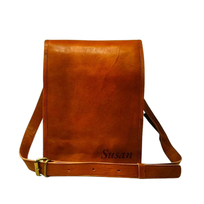 Handmade Personalized Genuine leather Satchel bag for iPad bag shoulder bag for Men & Women gift for men office bag work rustic bag Satchel