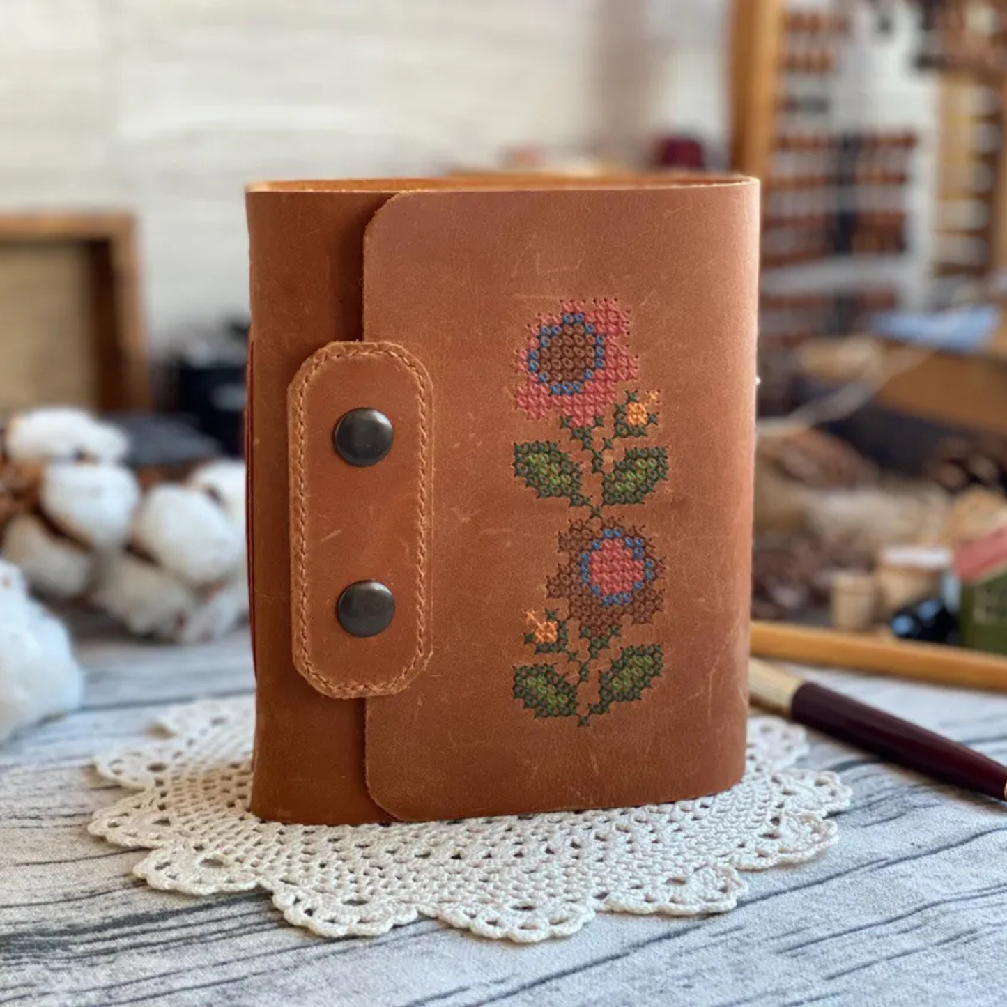 The Prastara Cognac Leather Journal