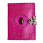New Leather Diary for Woman Size 7 x 5 inch Color Pink Vintage Journal Notebook
