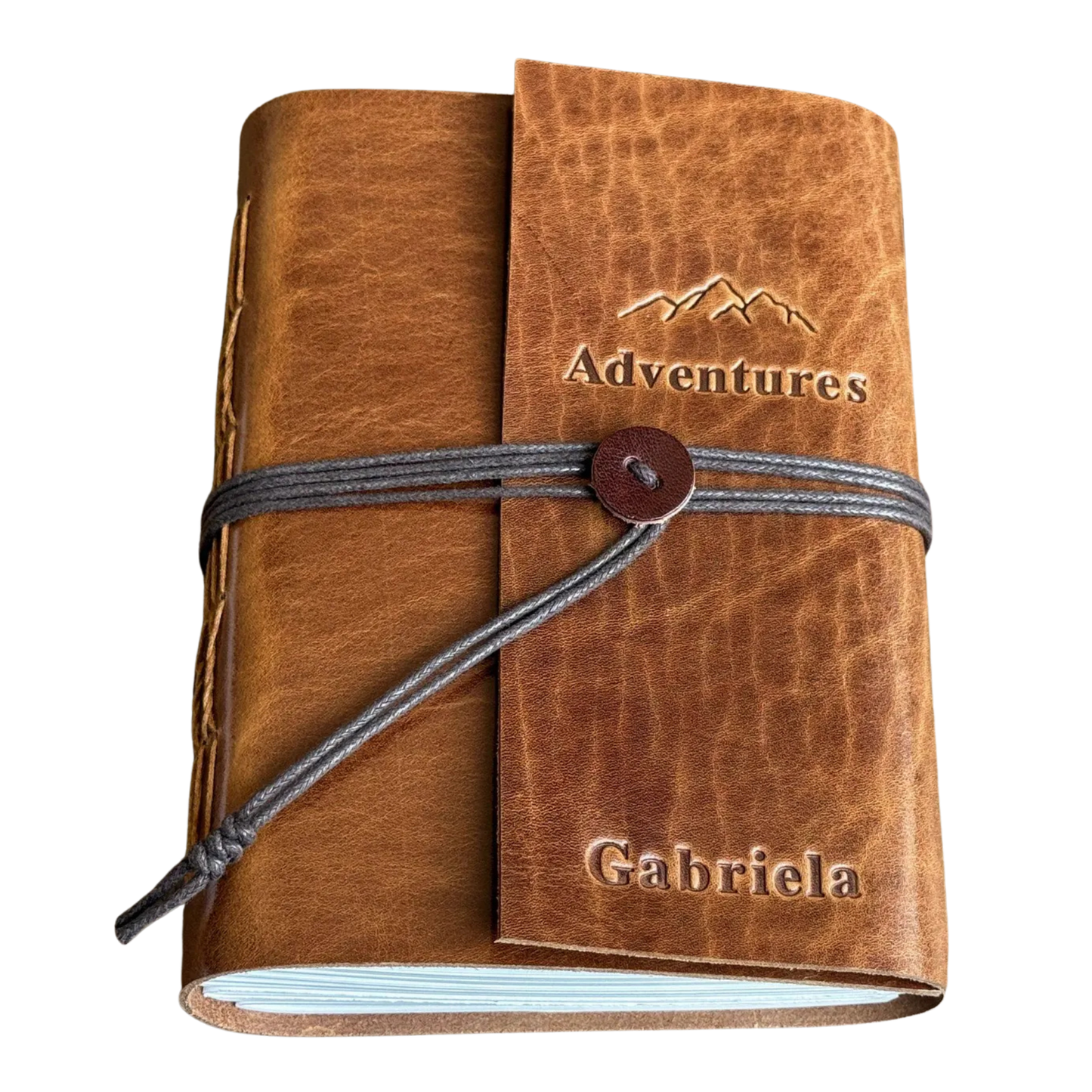 The Prastara Personlaized leather journal notebook