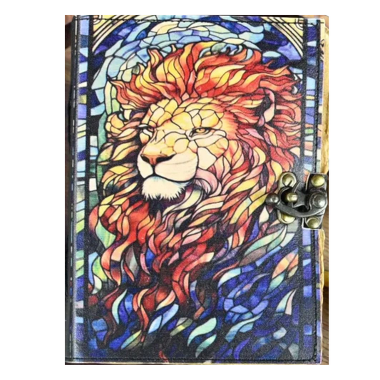 PRASTARA - Leather Diary for Man & Woman Size 7 x 5 inch deckle edge Pages Vintage Journal Notebook uv print