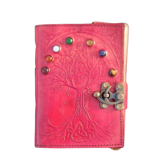 Tree of life, Stone Embossed Antique Handmade Leather-Bound Journal for Men and Women, Daily Notebook Diary, Writing pad for Artist, Sketchbook, Travel Journal, Drawing Journal, 7X5 Inch