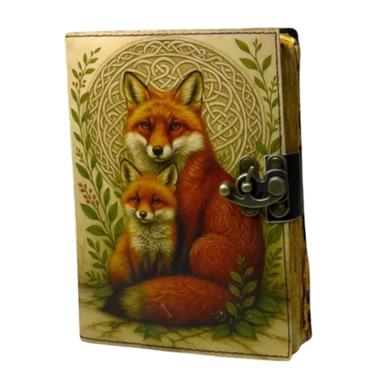 UV PRINT Leather Journal Notebook -Sketchbook grimoire journal - Book of Shadows vintage handbound Large Journal for Men and Women