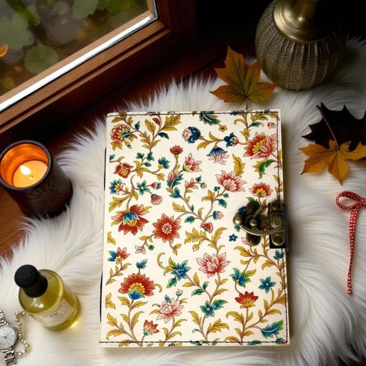 PRASTARA - Leather Diary for Man & Woman Size 7 x 5 inch 600 pages Vintage Journal Notebook uv print