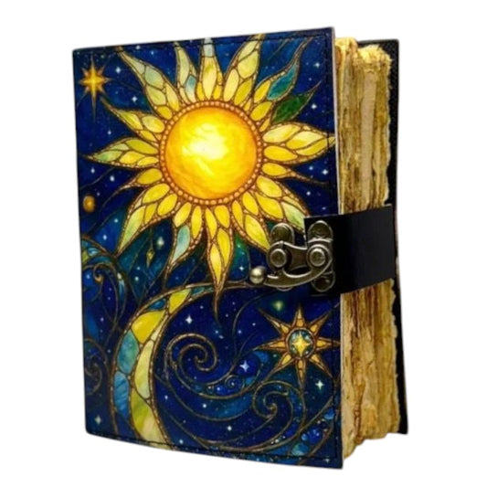 PRASTARA - Leather Diary for Man & Woman Size 7 x 5 inch 600 pages Vintage Journal Notebook uv print