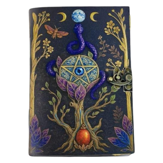 PRASTARA - Leather Diary for Man & Woman Size 7 x 5 inch 600 Pages  Vintage Journal Notebook uv print