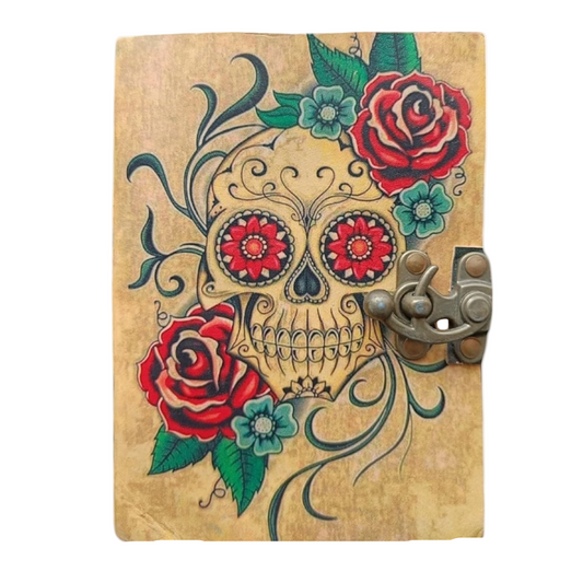 PRASTARA - Leather Journal for Man & Woman Size 7 x 5 inch  Vintage Journal Notebook UVprint