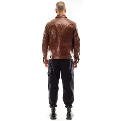 The Prastara Italian handmade Men genuine lambskin leather jacket