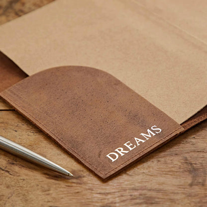 The Prastara Personalised Buffalo Leather Refillable Tree of Life Journa