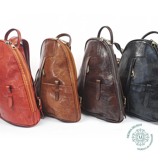 The Prastara Handmade Leather Backpack