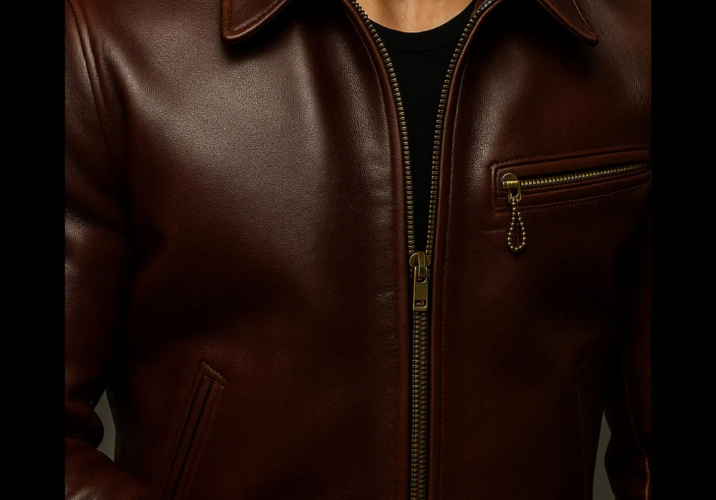 The Prastara Men’s Sheepskin Leather Jacket