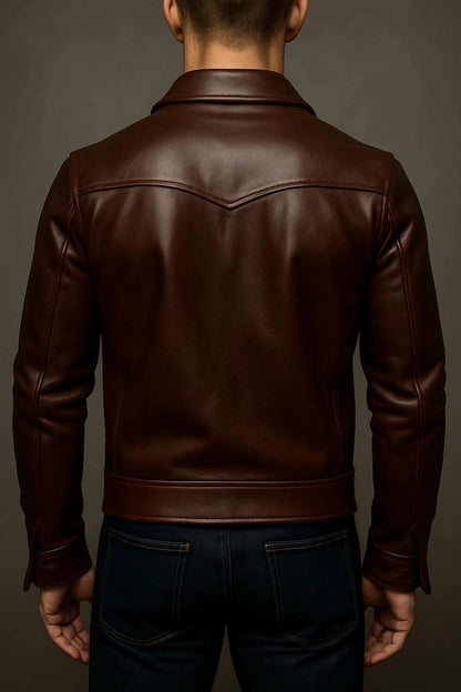 The Prastara Men’s Sheepskin Leather Jacket