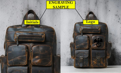 The Prastara Leather Backpack