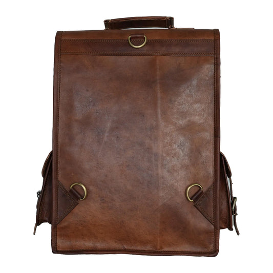 The Prastara Handcrafted Goat Leather Messenger Bag