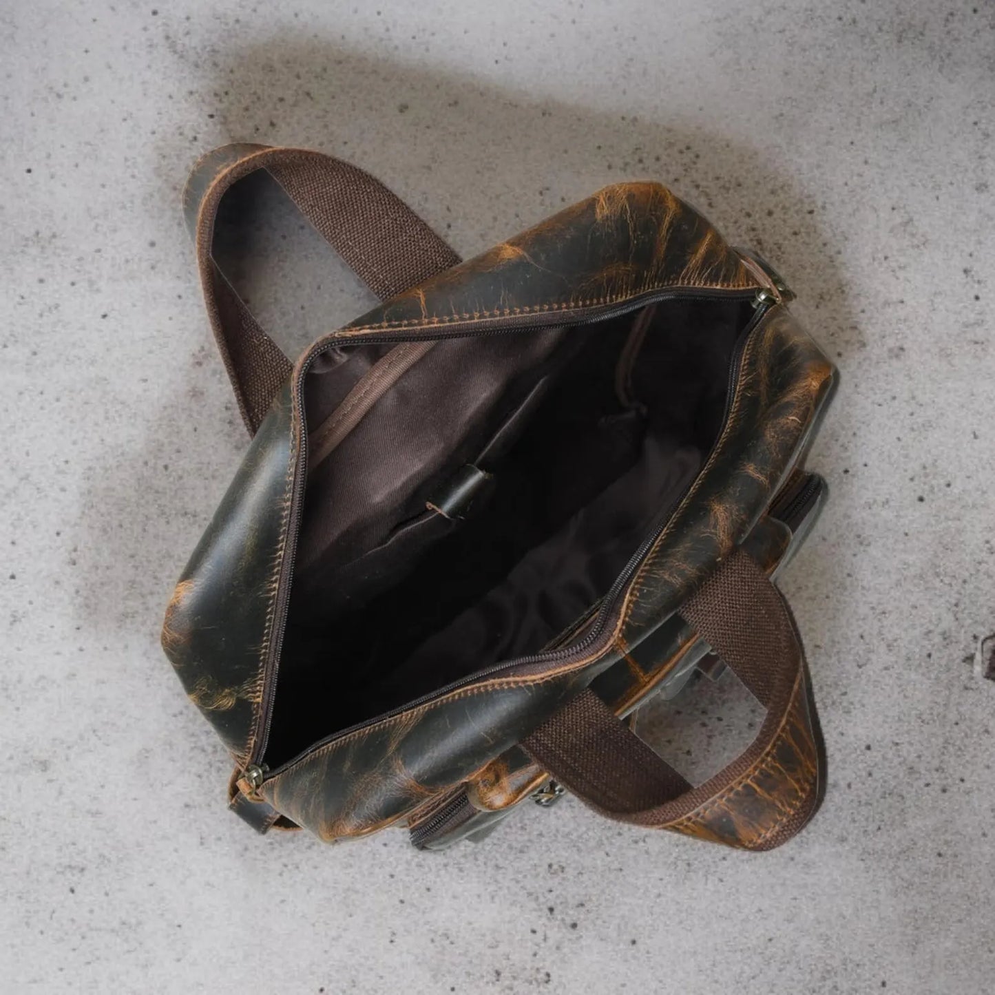The Prastara Leather Backpack