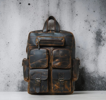 The Prastara Leather Backpack