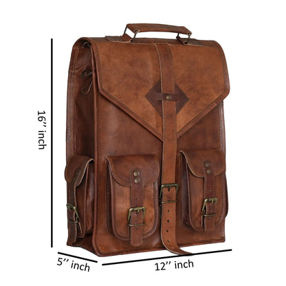 The Prastara Handcrafted Goat Leather Messenger Bag
