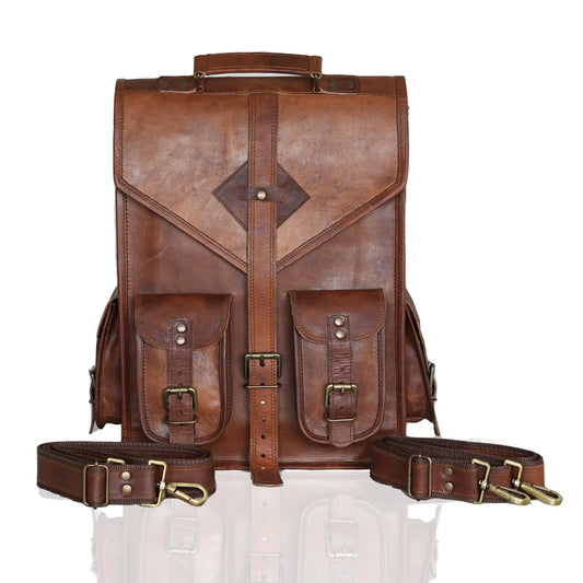 The Prastara Handcrafted Goat Leather Messenger Bag