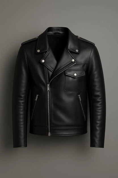 The Prastara Leather Jacket Men's handmade new style