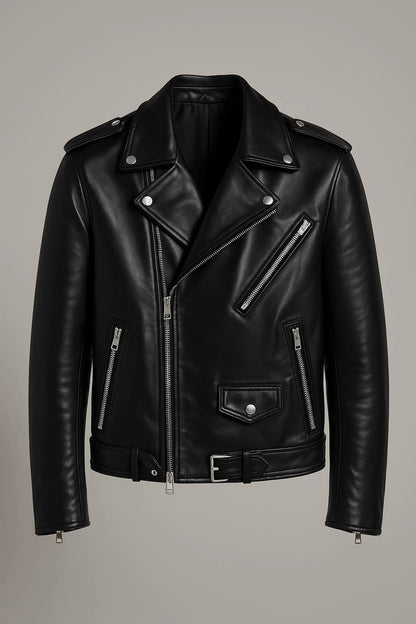 The Prastara Leather Jacket Men's handmade new style