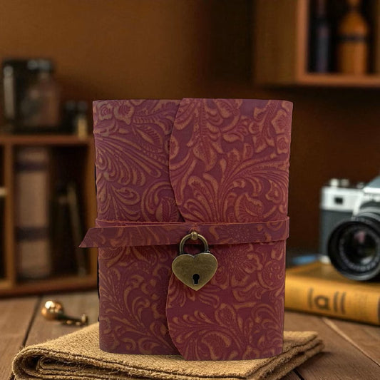 PRASTARA - Handmade Leather Diary for Man & Woman Size 7 x 5 inch deckle edge Pages Vintage Journal Notebook