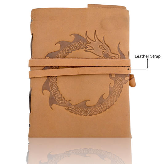 DND Dragon Journal Notebook, 3D Dragon Embossed Notebook with Pen for Dungeons and Dragons/D&D, Great RPG Accessories Nerdy Gifts for DM's & Players, 200 Pages A5 Leather Notepad for Men & Women