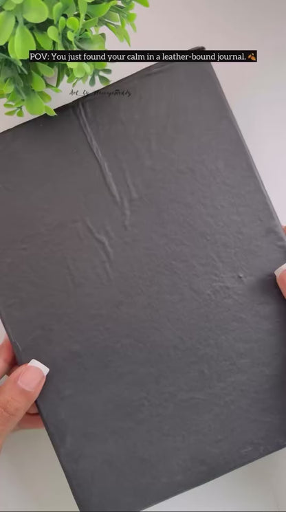 Vintage Leather Journal - 200 Pages Deckle Edge Rustic Paper - Unlined Pages Book of Shadows, Grimoire, Junk Notebook, Fantasy Medieval Gifts, Sketchbook