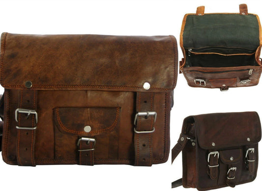 The Prastara 1 Side Pouch Brown Leather